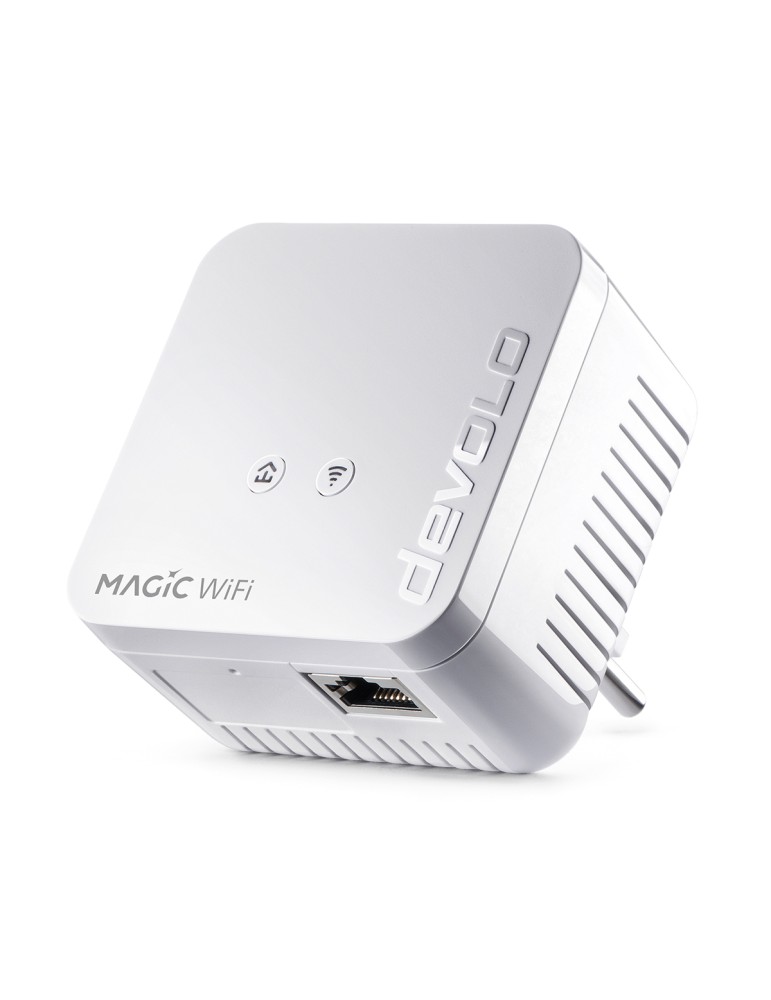 devolo Magic 1 WiFi mini Powerline Adapter Powerline bis zu 1.200 Mbit/s, WiFi 4 bis zu 300 Mbit/s, 1x LAN