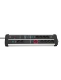 Brennenstuhl Premium-Protect-Line Steckdosenleiste [11-fach, Schwarz/Grau, 3m]