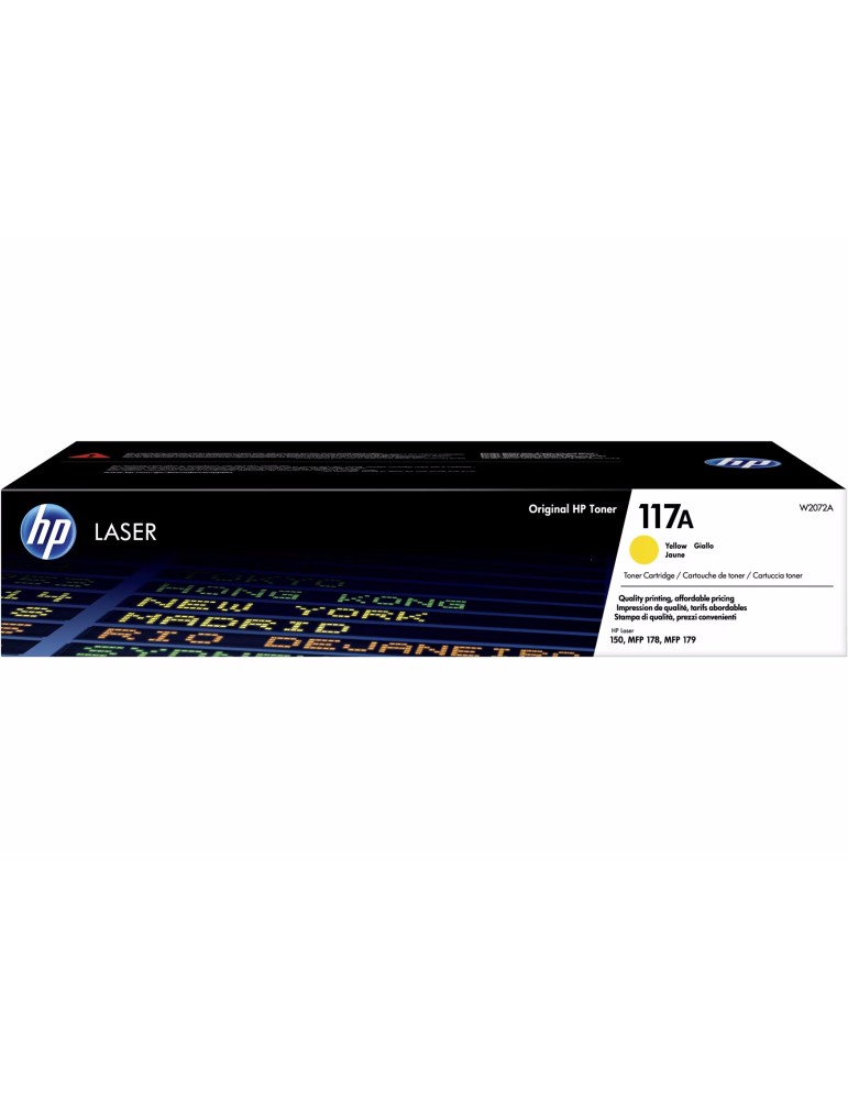 HP 117A (W2072A) Toner Gelb 700 Seiten Kompatibilität: HP Color Laser 150, MFP 178, MFP 179