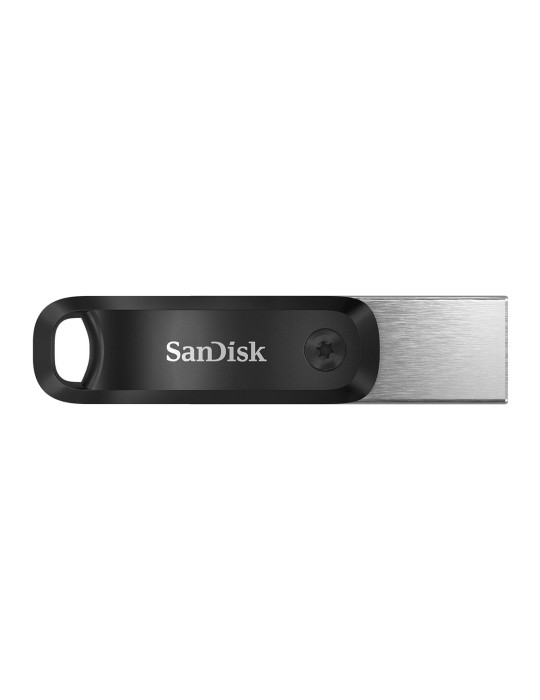 SanDisk iXpand Go Typ-A/Typ-Lightning 256GB USB-Stick Swivel, bis zu 75 MB/s, USB 3.2 Gen 1x1 (5 Gbit/s)