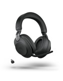 Jabra Evolve2 85 ANC kabelloses Bluetooth Headset inkl. Link 380 USB-C, schwarz, optimiert für UC