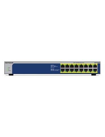 NETGEAR GS516PP 16-Port Unmanaged Switch [16x Gigabit Ethernet, PoE+ 260W]