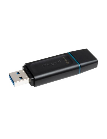 Kingston DataTraveler Exodia Typ-A 64GB USB-Stick Mit Schutzkappe, bis zu 100 MB/s, USB 3.2 Gen 1x1 (5 Gbit/s)