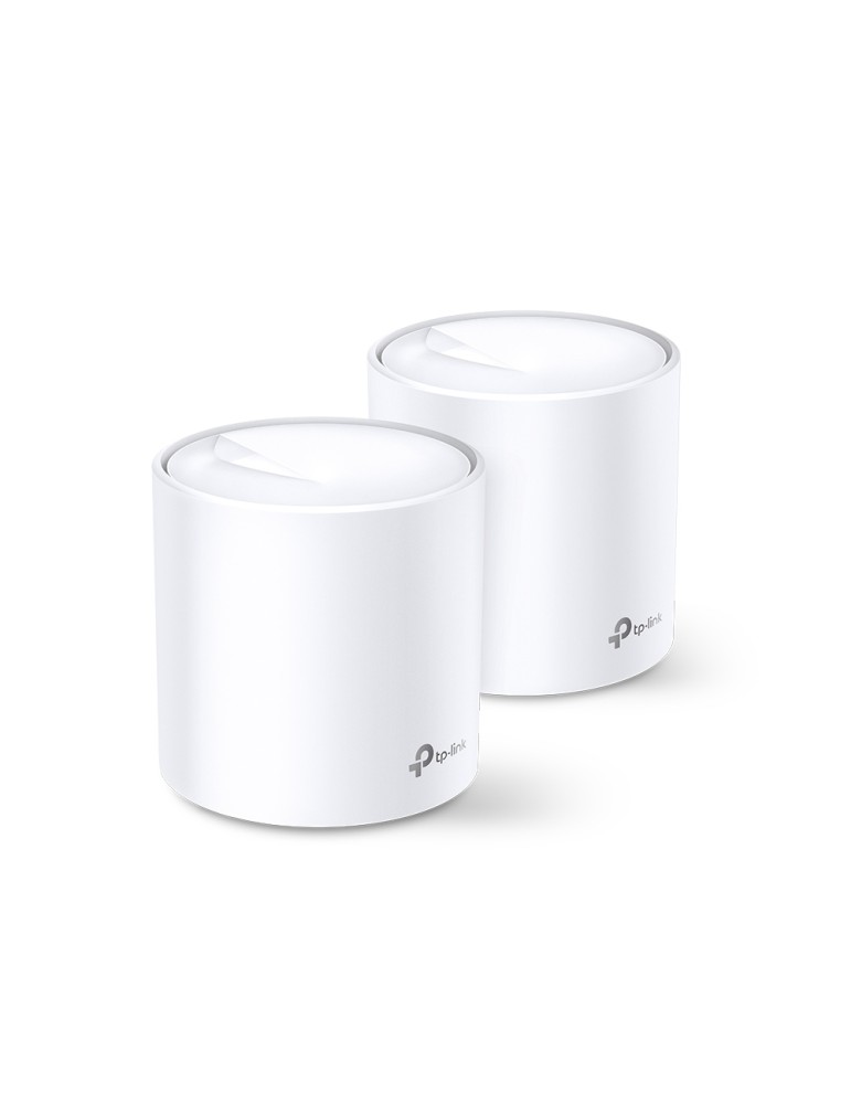 TP-Link Deco X60 WiFi 6 Mesh System, 2er Set AX3000 Dual-Band, 2x Gb LAN/WAN (pro Einheit)