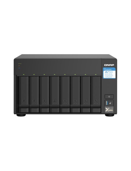 QNAP TS-832PX-4G NAS 8-Bay [0/8 HDD/SSD, 2x 10GbE SFP+, 2x 2.5GbE, 3x USB 3.0, 4GB RAM]