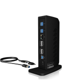 ICYBOX USB Type-C & Type-A Dock mit zweifachem Videoausgang