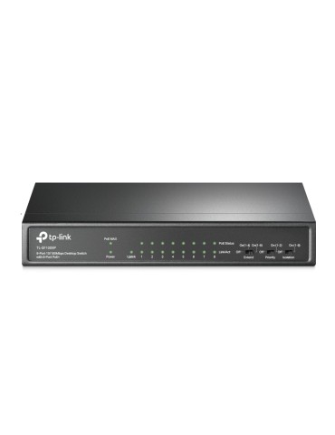 TP-Link SF1009P Unmanaged Switch 9x Fast Ethernet (8x PoE+, max. 65W)