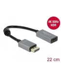 Delock Aktiver DisplayPort 1.4 zu HDMI Adapter 4K 60 Hz (HDR)