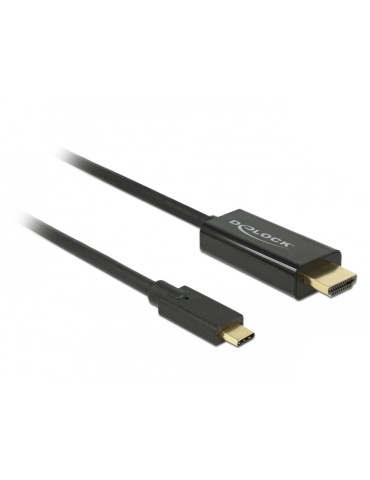 Delock Kabel USB Type-C auf HDMI, 4K 60 Hz, 2m, schwarz