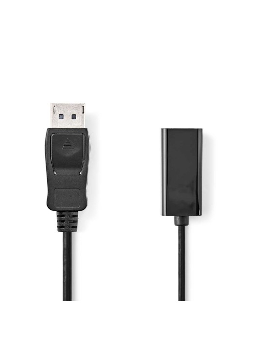 NEDIS Displayport-Kabel | DisplayPort Stecker | HDMI™ Ausgang | 4K@30Hz | Vernickelt | 0.20 m | rund | PVC | Schwarz | Box