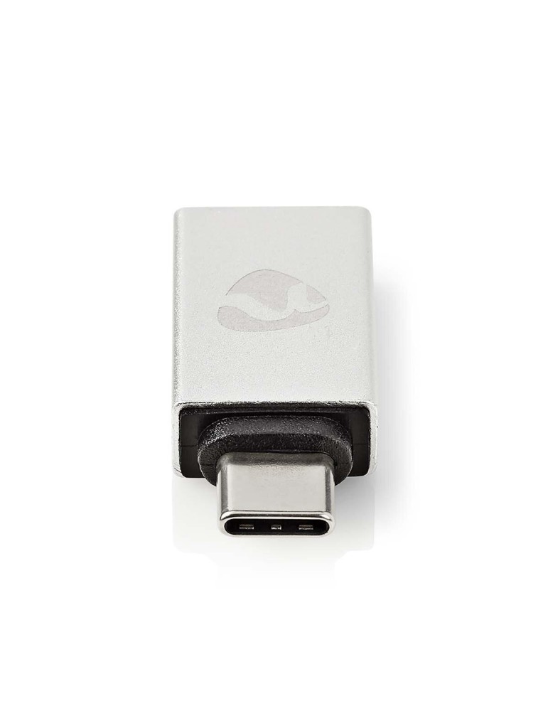 Nedis USB-Adapter | USB 3.2 Gen 1 | USB-C™ Stecker | USB-A Buchse | 5 Gbps | Vernickelt | Silber | Verpackung mit Sichtfenster