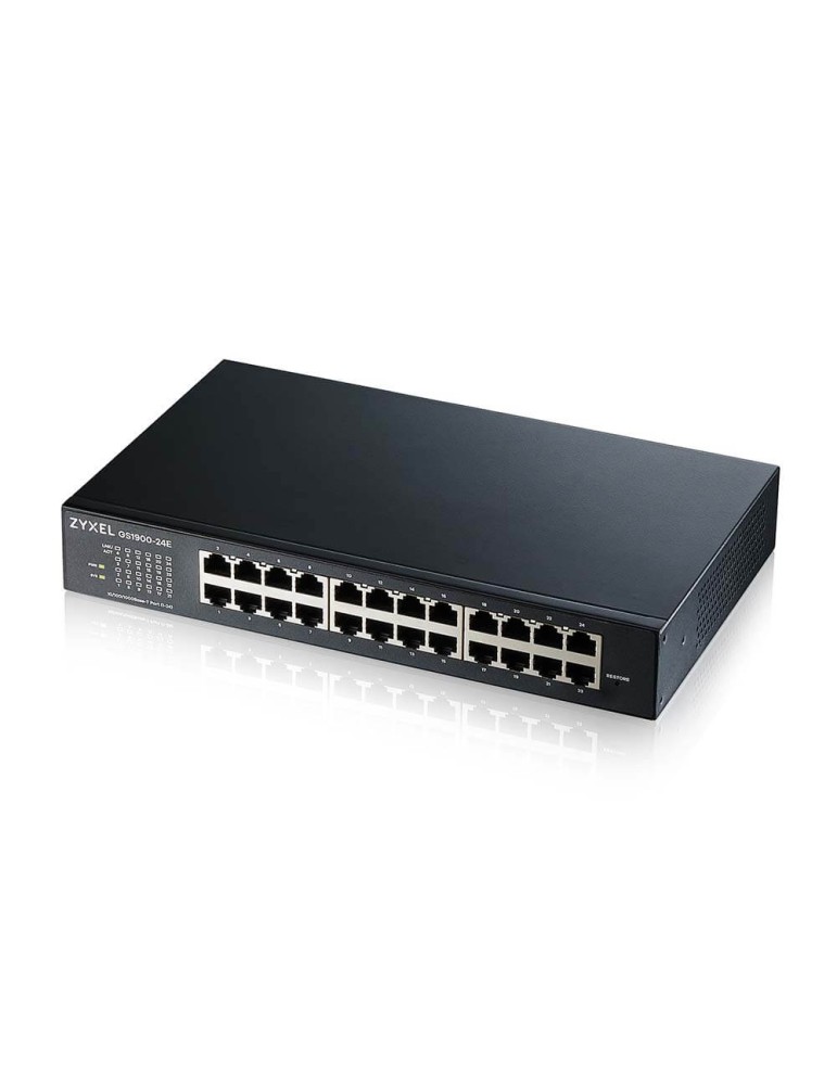 Zyxel GS1900-24E V3 Smart Managed Switch 24x Gigabit Ethernet, Layer 2, Desktop, Lüfterlos