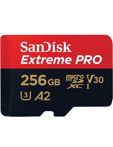 SanDisk 256GB Extreme PRO microSD Speicherkarte (2022) 200MB/s & 140MB/s Lese/Schreibgeschwindigkeit, A2 C10 V30 UHS-I U3