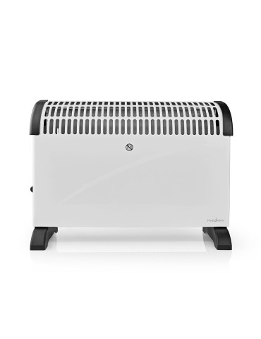 Nedis Konvektionsheizgerät HTCO10FWT - 2000 W | 3 Wärmeeinstellungen | Verstellbares Thermostat | Stolperschutz | integrierte Gr