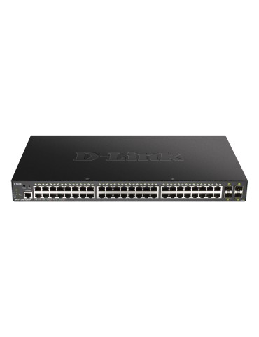 D-Link DGS-1250-52XMP/E Smart Managed Switch [48x Gigabit Ethernet PoE+, 370W, 4x 10 Gbit/s SFP+]