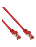 InLine® Patchkabel, S/FTP (PiMf), Cat.6 250MHz, PVC, Kupfer, rot, 0,5m