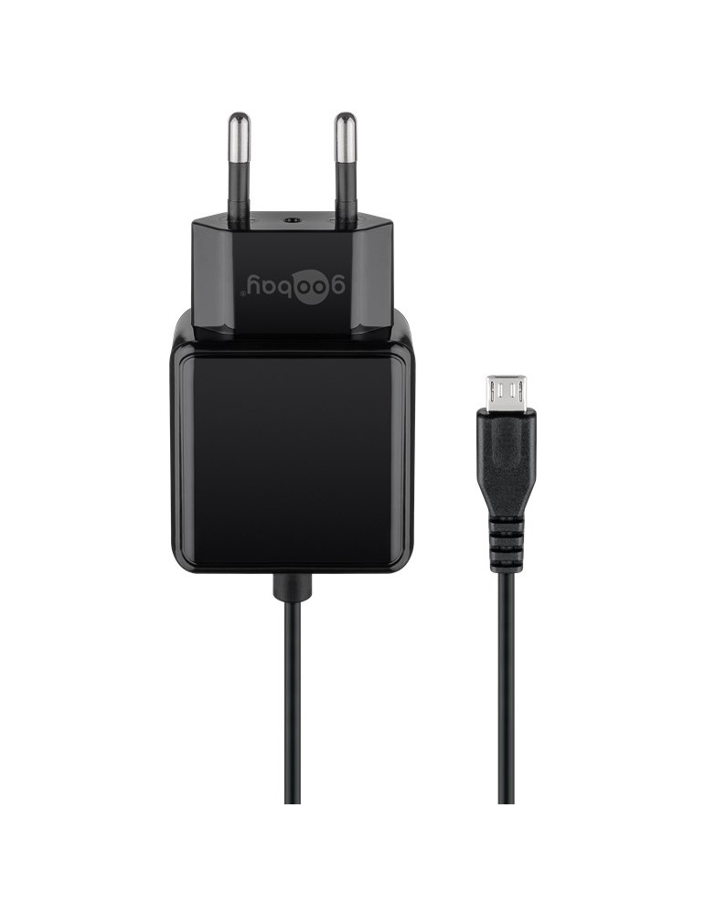 Goobay Micro-USB Netzteil (15W) [u.a. für, Samsung Galaxy Serie, Sony, Huawei, LG, Xiaomi aber auch für Kleincomputer wie Rasper