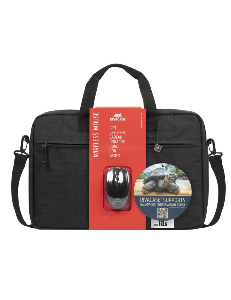 Rivacase BUNDLE 06 / 8038 Notebooktasche 15.6" + Wireless Maus, schwarz