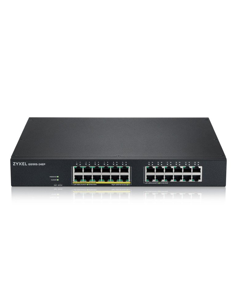 Zyxel GS1915-24EP Smart Managed Switch 24x Gigabit Ethernet (12x PoE+, max. 130 Watt)