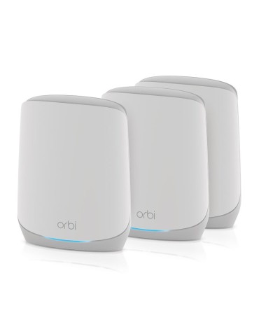 NETGEAR Orbi AX5400 WLAN Mesh-System (RBK763S) - Router + 2 Satelliten [bis zu 5.4 Gbit/s, 525m², inkl. 1 Jahr Armor Lizenz Adva