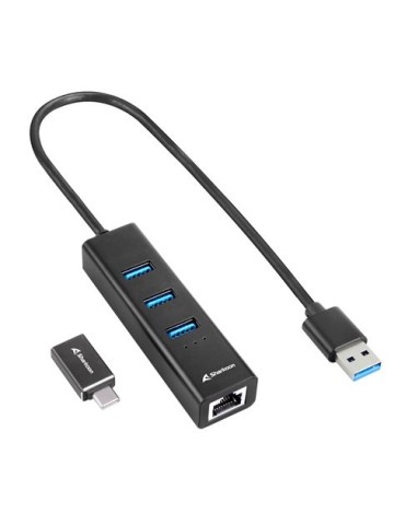 Sharkoon 3-Port USB 3.2 Gen 1 Alu Hub