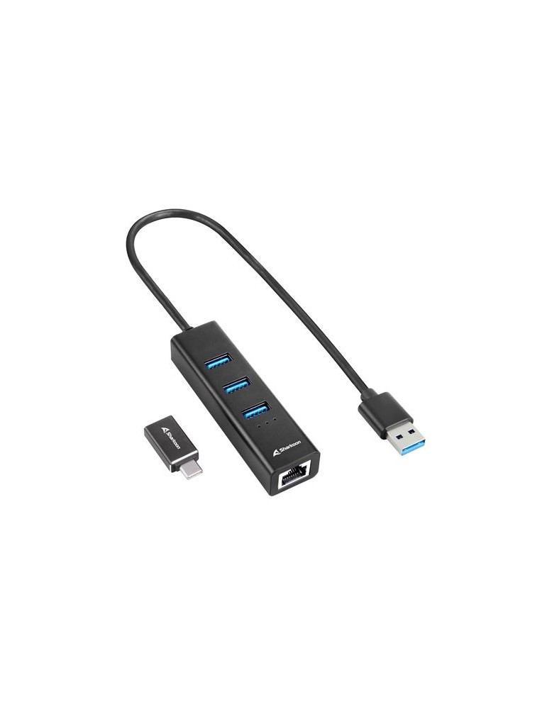 Sharkoon 3-Port USB 3.2 Gen 1 Alu Hub