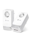 TP-Link G.hn2400 Powerline Set mit Steckdose 2x Adapter, bis zu 1.428 Mbit/s, G.hn SISO Standard