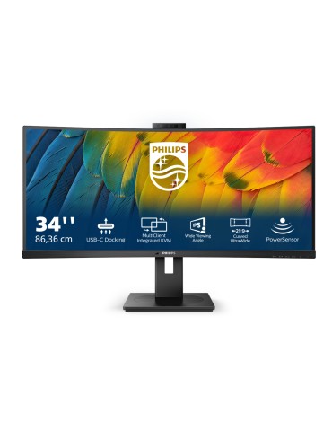 Philips 34B1U5600CH Office Monitor - UWQHD, Webcam, USB-C