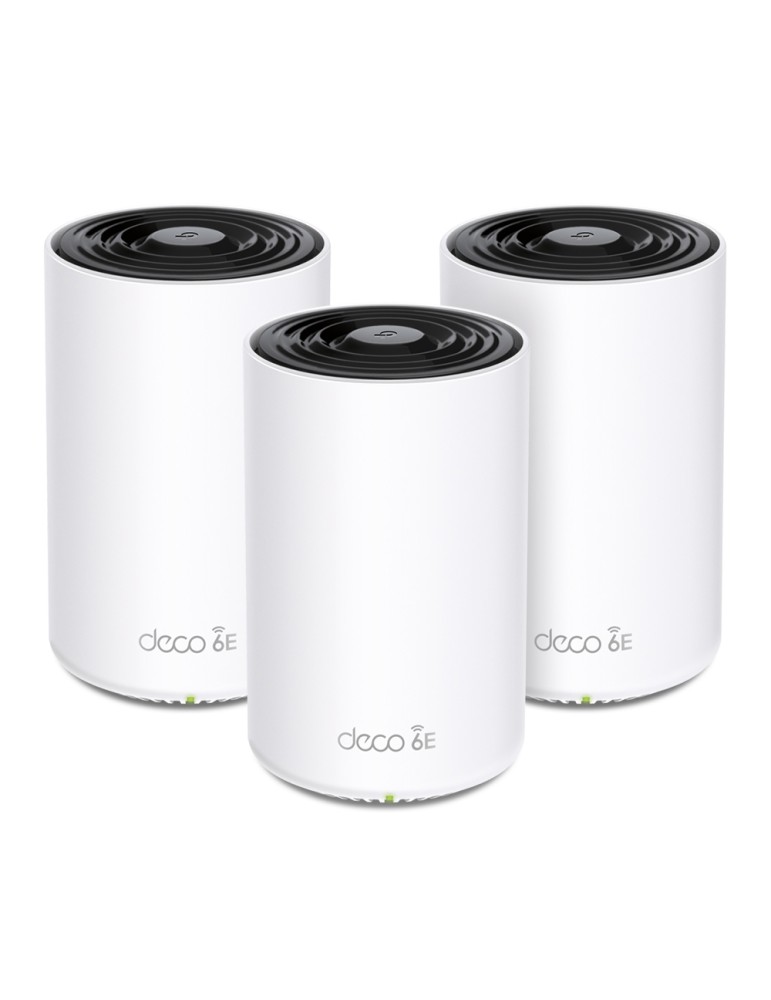 TP-Link Deco XE75 WiFi 6E Mesh System, 3er Set AXE5400 Tri-Band, 3x Gb LAN/WAN (pro Einheit)