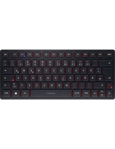 Cherry KW 9200 Mini - Multi-Device Kompakttastatur 2,4 GHz Funk-, Bluetooth® 5.0- und Kabelverbindung