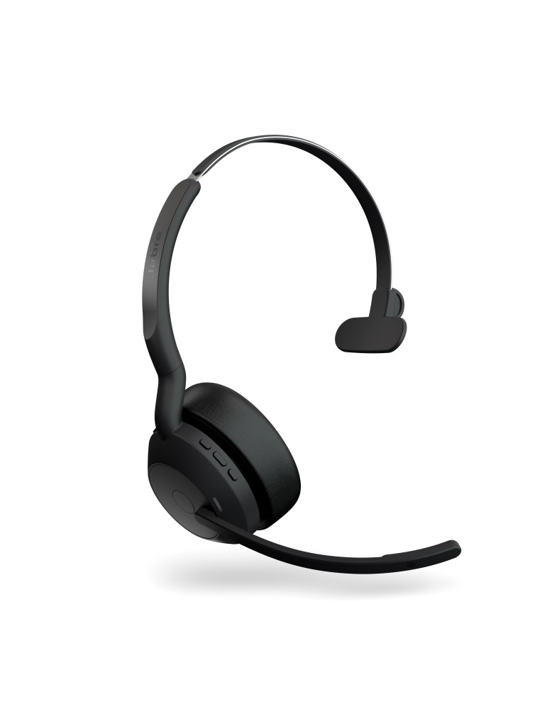 Jabra Evolve2 55, Mono-Bluetooth-Headset, 4 Mikrofone MS Teams zertifiziert, Aktive Geräuschunterdrückung (ANC), incl. Link 380 