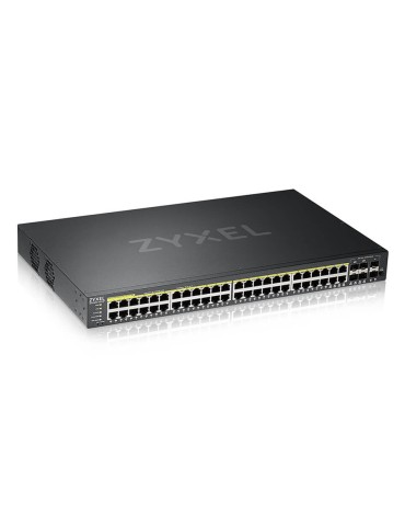 Zyxel GS2220-50HP Managed Switch 44x Gigabit Ethernet und 4x RJ45/SFP Combo (PoE+, max. 375W), 2x 1G SFP