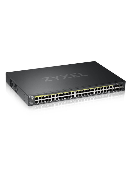Zyxel GS2220-50HP Managed Switch 44x Gigabit Ethernet und 4x RJ45/SFP Combo (PoE+, max. 375W), 2x 1G SFP