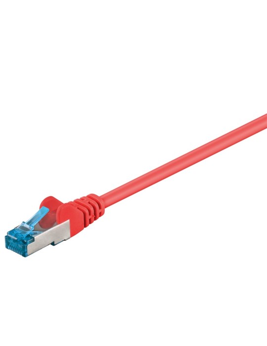 Goobay CAT 6A Patchkabel, S/FTP (PiMF), Rot 0,25m