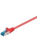 Goobay CAT 6A Patchkabel, S/FTP (PiMF), Rot 0,25m