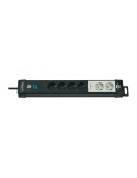 Brennenstuhl Premium-Line 6fach schwarz *DE* 3m H05VV-F3G1 5 Schalter/2 permanent