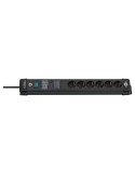 Brennenstuhl Premium-Line ÜSS 6fach schwarz *DE* 60kA/Filter 5m H05VV-F3G1,5