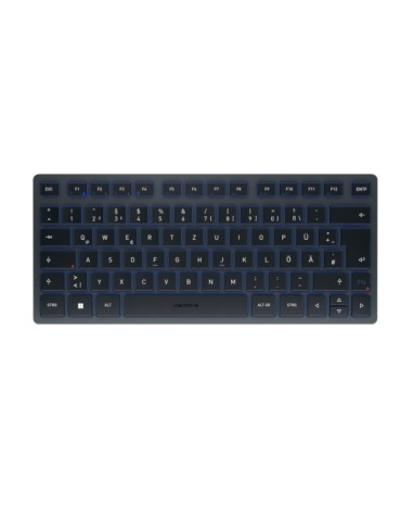 CHERRY KW 7100 mini BT, Schieferblau Kabellose Bluetooth Kompakttastatur