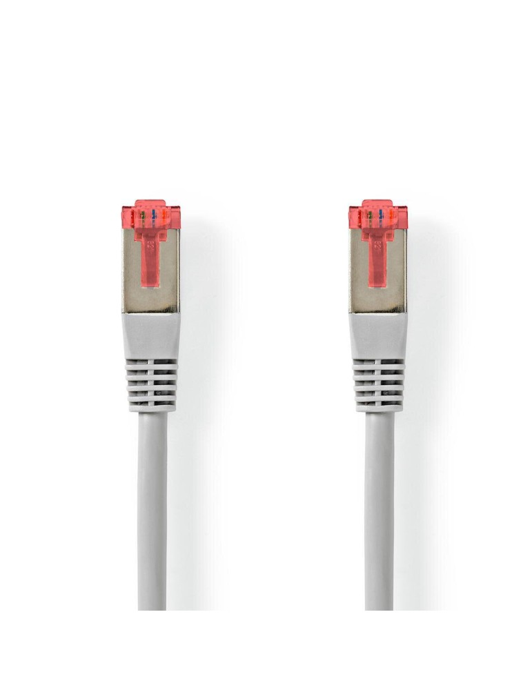 Nedis Cat 6 Kabel | RJ45 Stecker | RJ45 Stecker | S/FTP | 5.0 m | rund | PVC | Grau | Aufhänger