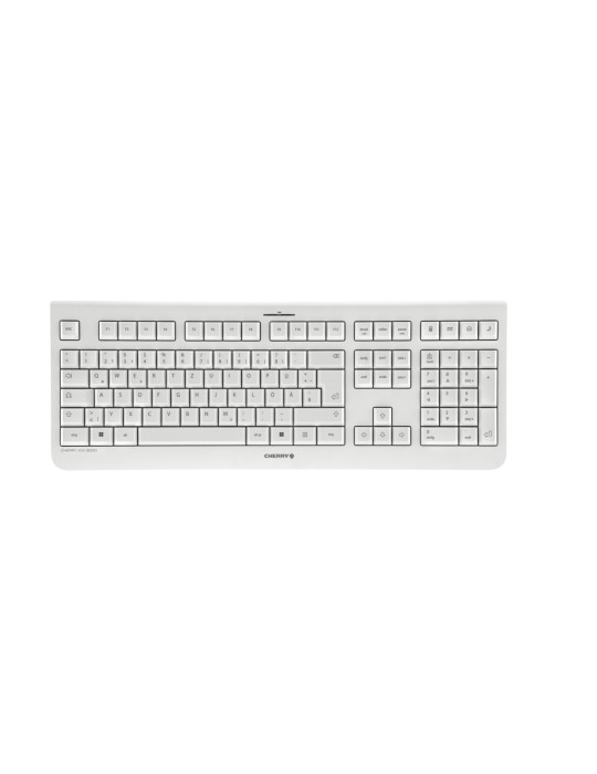 CHERRY KW 3000 Kabellose Tastatur, weiß
