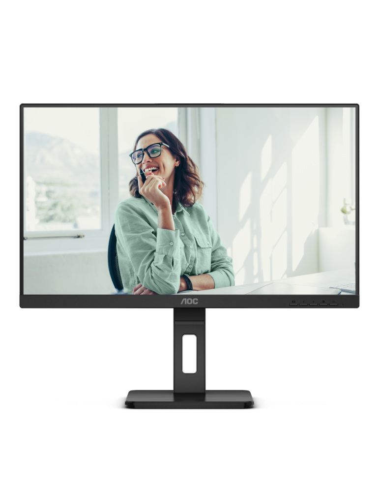 AOC Q27P3CV 27 Zoll QHD Monitor, höhenverstellbar, Lautsprecher (2560x1440, 75 Hz, HDMI, DisplayPort (in/out), USB-C (65W PD), R