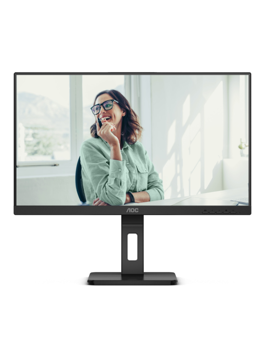 AOC Q27P3CV 27 Zoll QHD Monitor, höhenverstellbar, Lautsprecher (2560x1440, 75 Hz, HDMI, DisplayPort (in/out), USB-C (65W PD), R