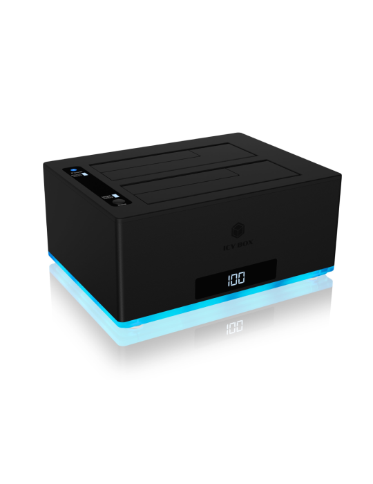 ICY BOX 2 Bay Docking & Klonstation für 2,5" und 3,5" SATA Laufwerke