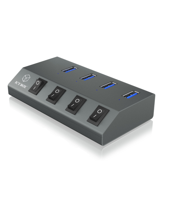 ICY BOX IB-HUB1405 - 4 Port USB 3.0 Hub und Ladegerät