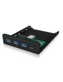 ICY BOX IB-HUB1418-i3 Frontpanel mit USB 3.0 Type-A und Type-C Hub