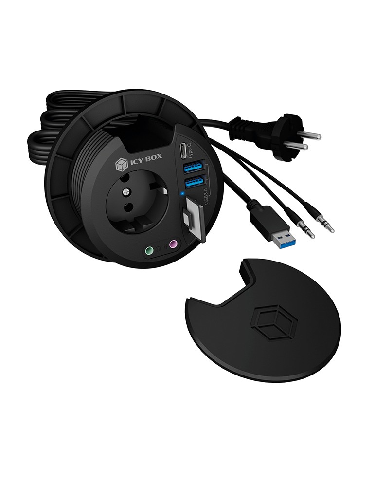 ICY BOX IB-HUB1430-CR USB 3.2 Gen 1 Multiport Tisch Hub