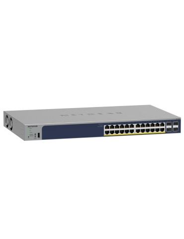 NETGEAR GS728TP Smart Managed Switch 24x Gigabit Ethernet (24x PoE+, max. 190W), 4x 1 Gbit/s SFP