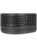 Logitech Wave Keys for Business - GRAPHITE Kabellose ergonomische Tastatur