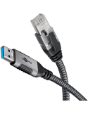 Goobay Ethernet-Kabel USB-A 3.0 auf RJ45, 1,5 m