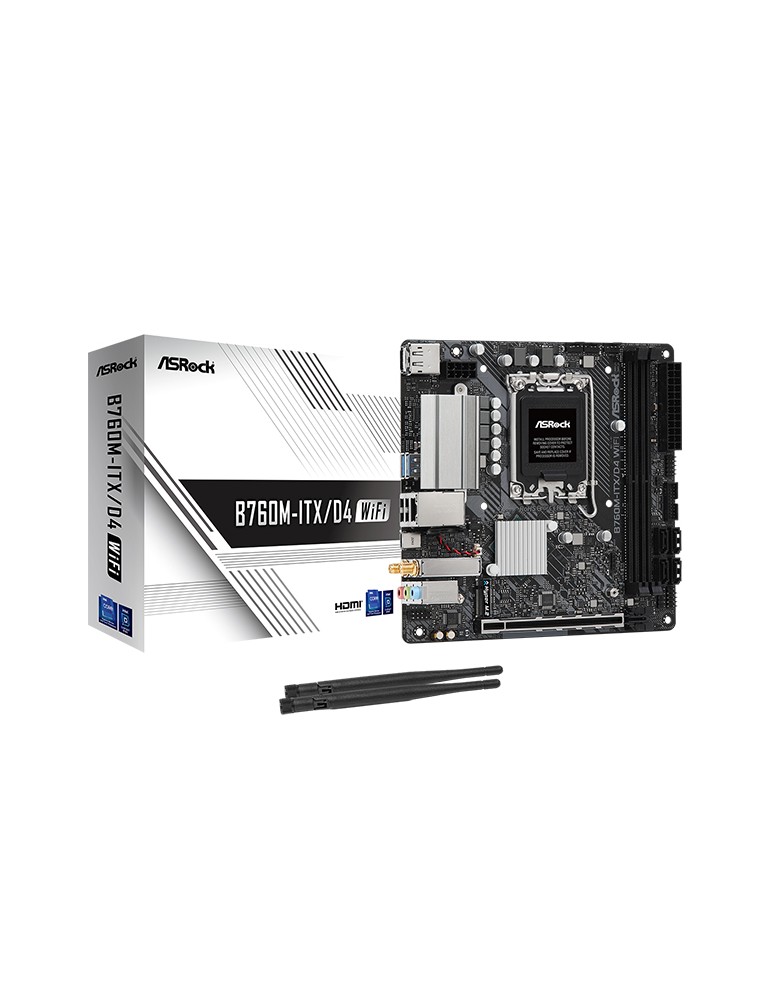 ASRock B760M-ITX/D4 WiFi Mainboard